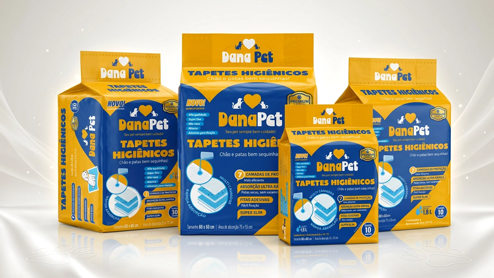 DanaPet — areia higiênica 2kg, grão fino