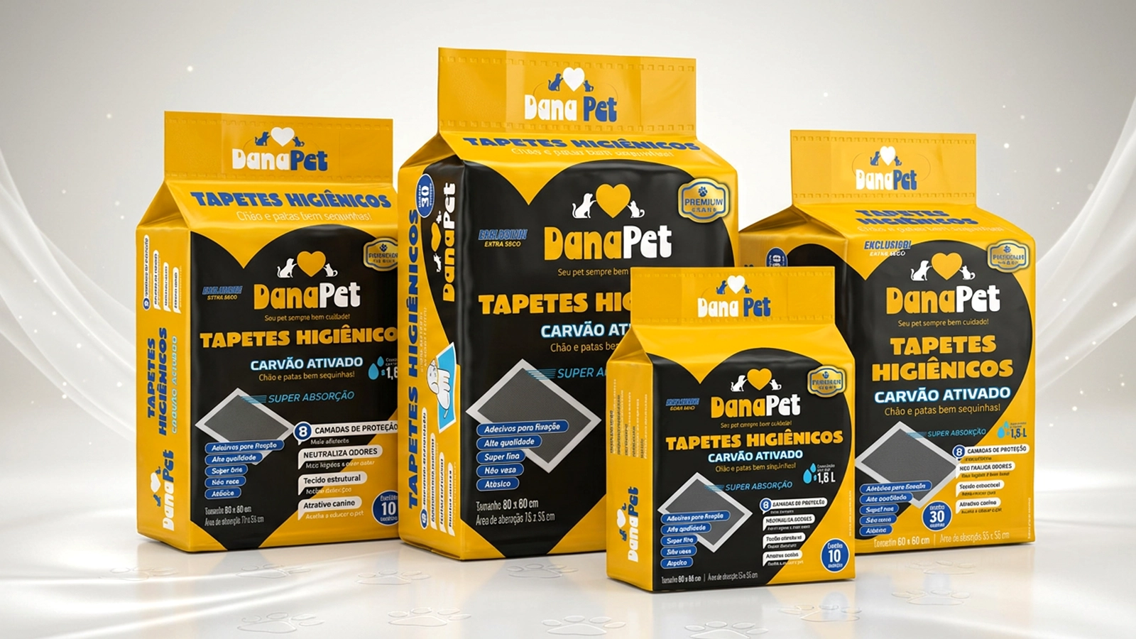 DanaPet — areia higiênica 2kg, grão médio