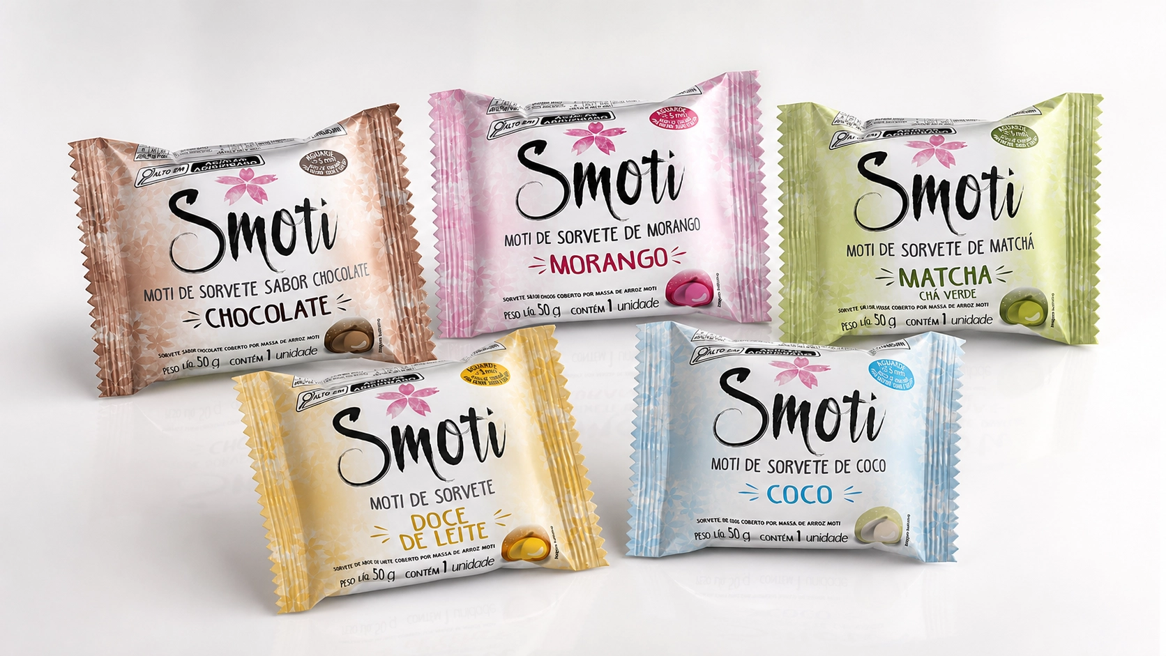 Smoti — Moti, sorvete mochi em 5 sabores
