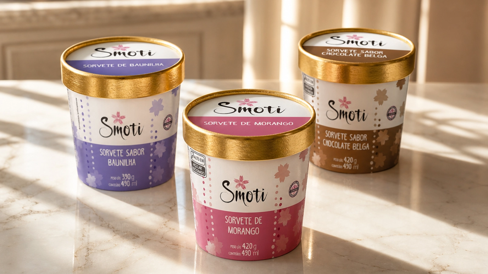 Smoti — linha de embalagens